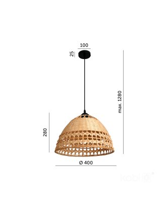 Lampa wisząca BOHO BAYOS 1xE27 Kobi Design 2