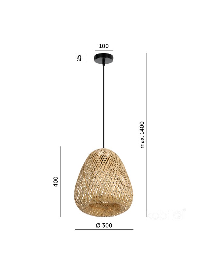 Lampa wisząca BOHO BEIRUT 1xE27 Kobi Design