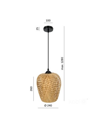 Lampa wisząca BOHO BERN 1xE27 Kobi Design 2