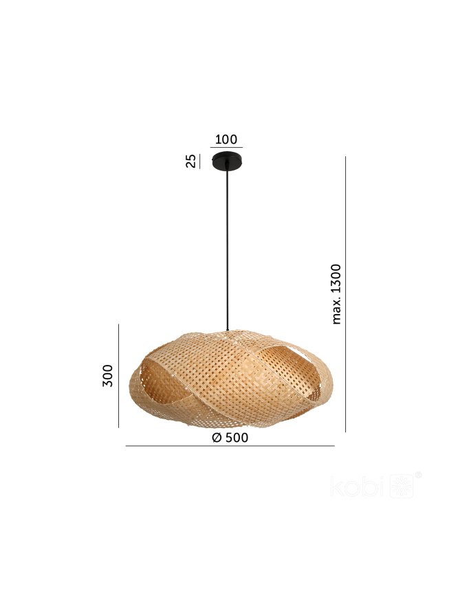 Lampa wisząca BOHO BINDUM 1xE27 Kobi Design