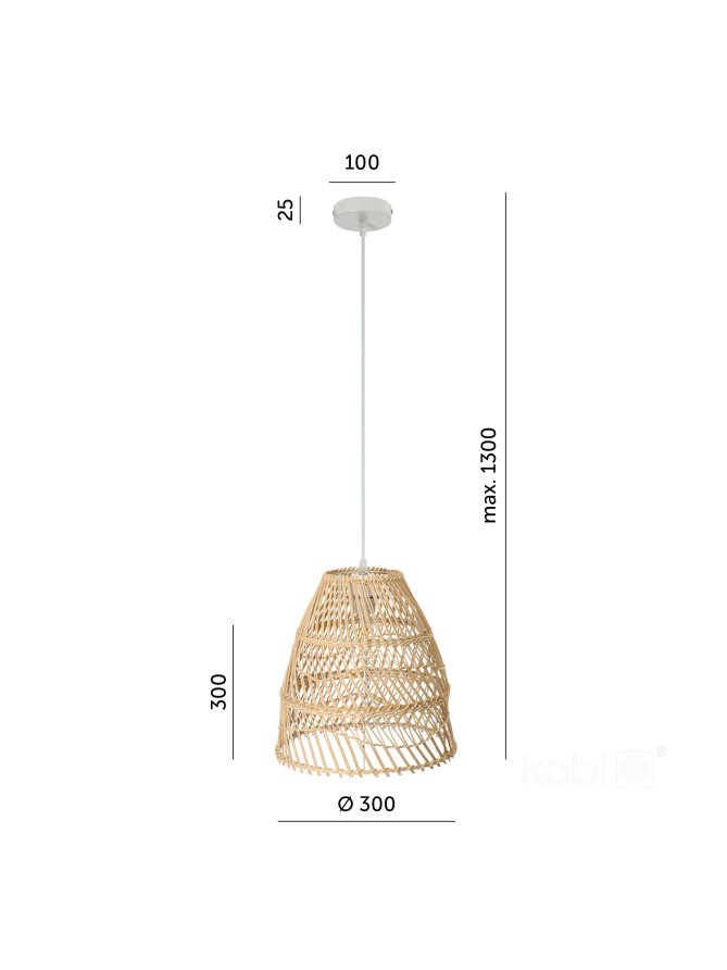 Lampa wisząca BOHO RANGO 1xE27 Kobi Design