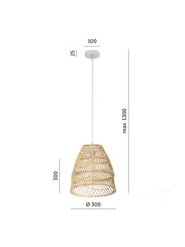 Lampa wisząca BOHO RANGO 1xE27 Kobi Design