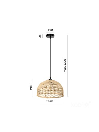 Lampa wisząca BOHO RIGA 1xE27 Kobi Design 2