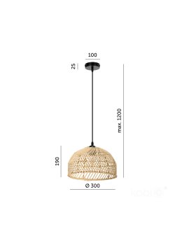 Lampa wisząca BOHO RIGA 1xE27 Kobi Design