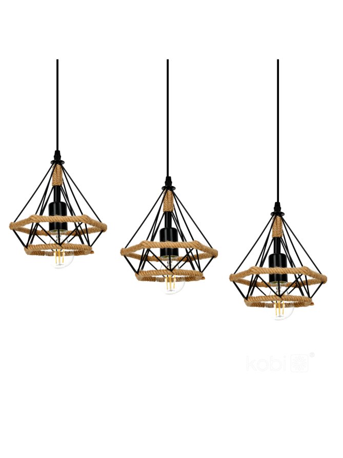 Lampa wisząca BOHO SIENA 3xE27 Kobi Design