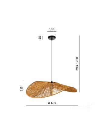 Lampa wisząca BOHO VERONA 1xE27 Kobi Design 2