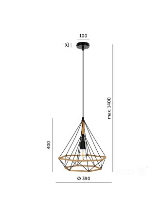 Lampa wisząca BOHO VIENNA 1xE27 Kobi Design 2