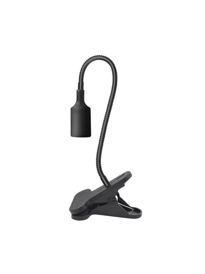 Lampka biurkowa PLANTY CLIP B 1xE27 czarna Kobi Design