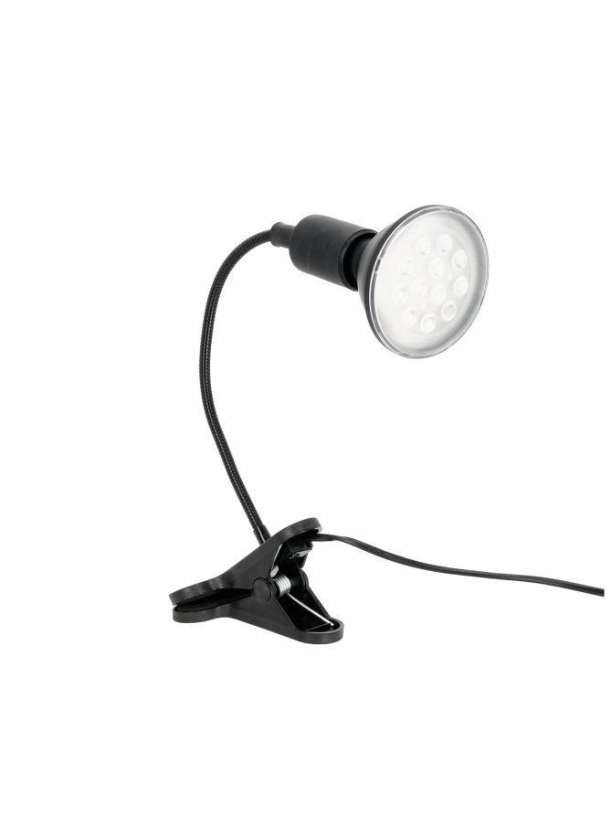 Lampka biurkowa PLANTY CLIP B 1xE27 czarna Kobi Design