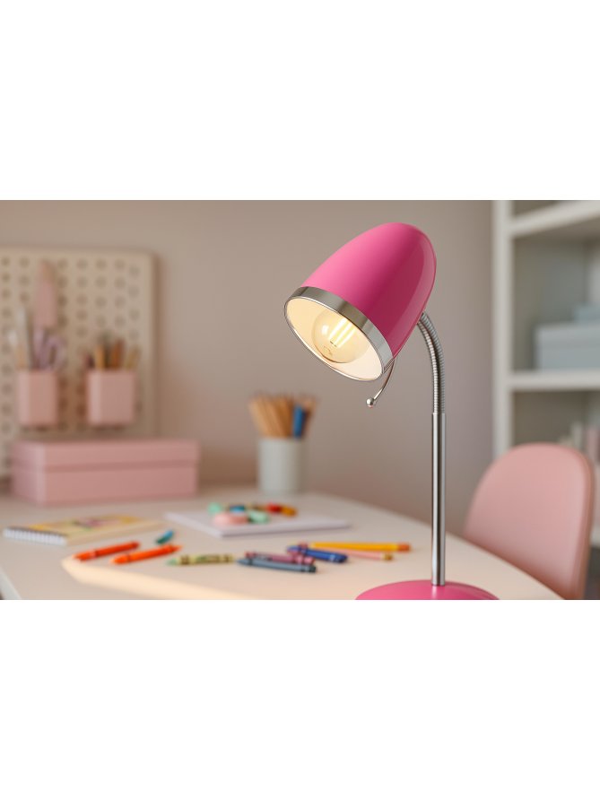 Lampka biurkowa K-MT-200 RÓŻOWY z serii KAJTEK