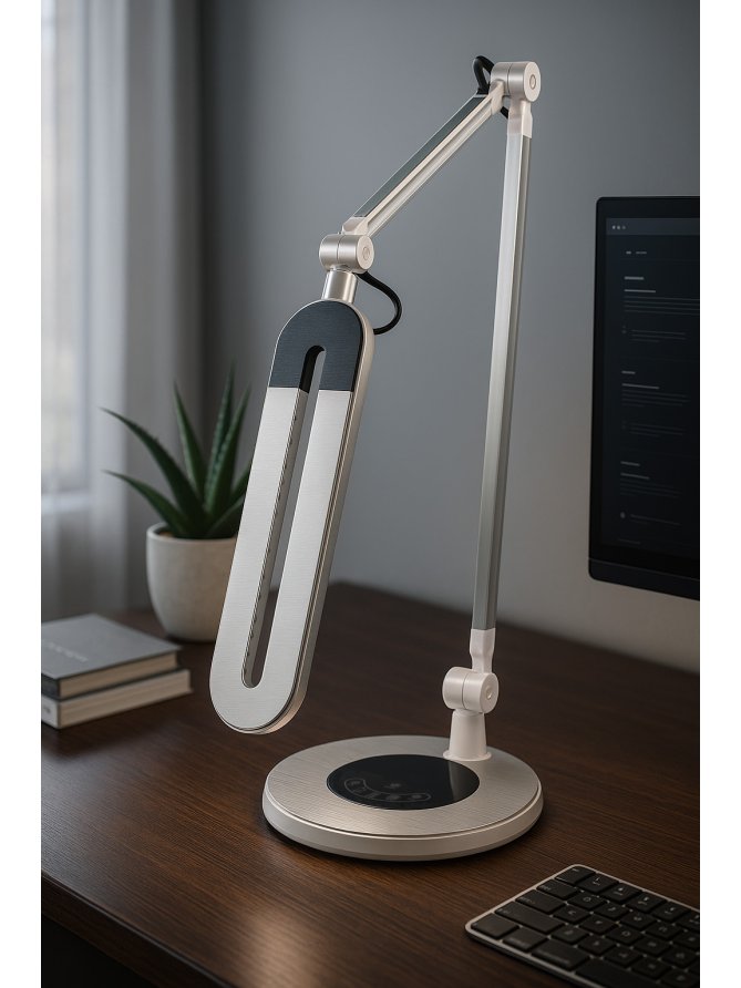 Lampka biurkowa K-BL1221 SREBRNY z serii ALETTE