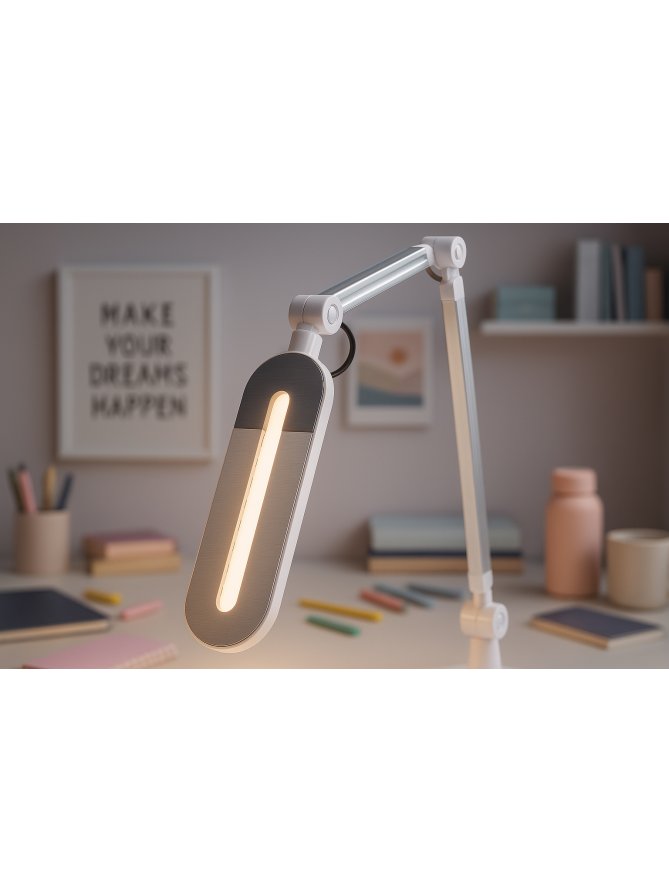 Lampka biurkowa K-BL1221 SREBRNY z serii ALETTE