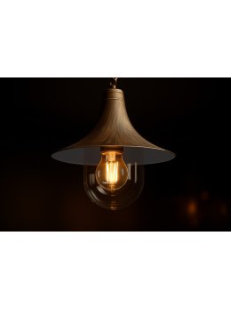 Lampa ogrodowa wisząca K-8126 CZARNY/ZŁOTY z serii BOSTON