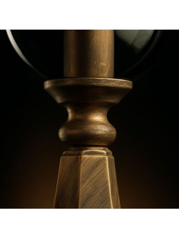 Lampa ogrodowa stojąca K-8128 CZARNY/ZŁOTY z serii BOSTON