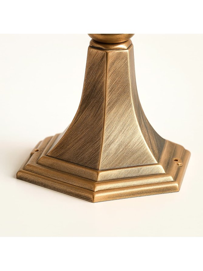 Lampa ogrodowa stojąca K-8128 CZARNY/ZŁOTY z serii BOSTON