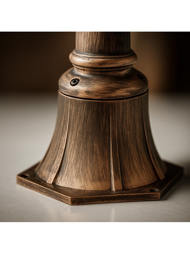 Lampa ogrodowa stojąca K-8129 CZARNY/ZŁOTY z serii BOSTON