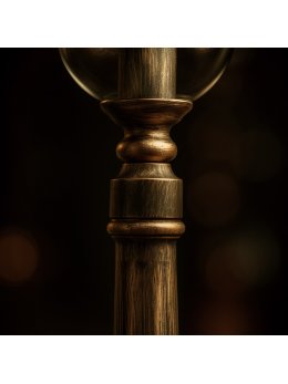 Lampa ogrodowa stojąca K-8129 CZARNY/ZŁOTY z serii BOSTON