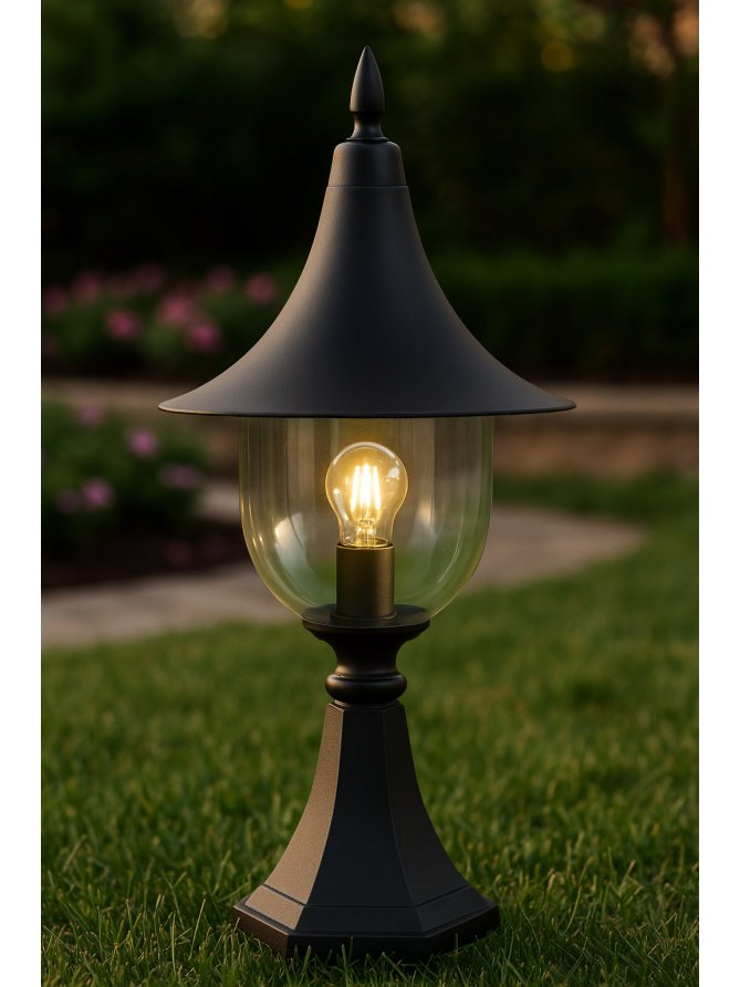Lampa ogrodowa stojąca K-8133 CZARNY z serii BOSTON