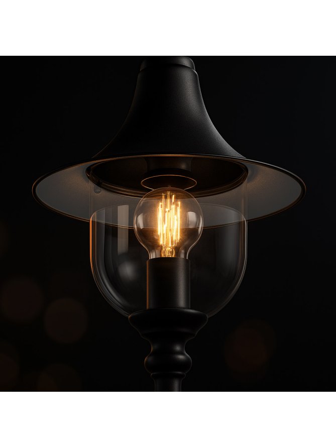Lampa ogrodowa stojąca K-8133 CZARNY z serii BOSTON
