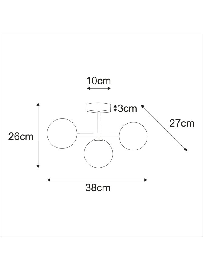 Lampa sufitowa K-5840 z serii ARDI
