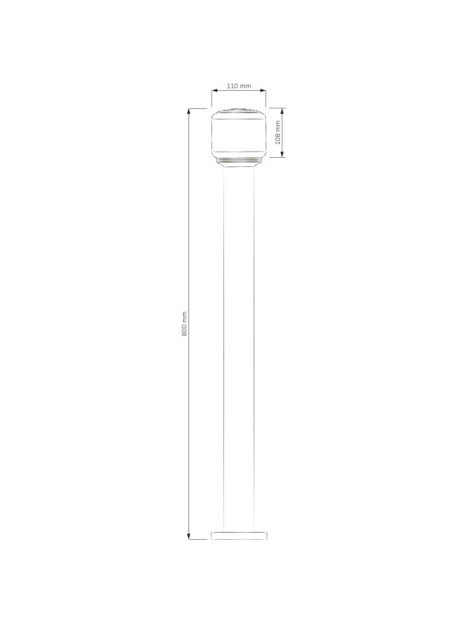 Lampa ogrodowa stojąca nowoczesna okrągła MADRID 40cm E27 331564 - LEDco.pl