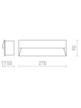 Lampa wpuszczana w elewację czarna 230V LED 10W IP65 - LEDco.pl