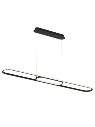 Lampa wisząca na dwóch linach owalna designerska - LEDco.pl