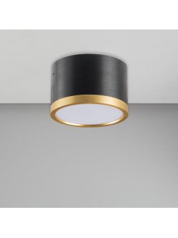 Lampa sufitowa spot okrągła czarno złota reflektorek vertigo GX53 - LEDco.pl