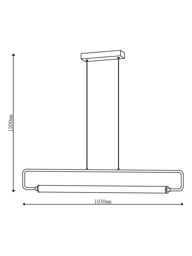 Lampa loftowa świetlówkowa wisząca na dwóch linach - LEDco.pl