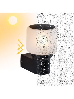 Nowoczesna okrągła lampa elewacyjna MADRID E27 331397 - LEDco.pl