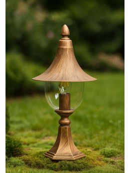 Lampa ogrodowa stojąca K-8128 CZARNY/ZŁOTY z serii BOSTON