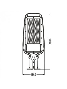 LAMPA ULICZNA PREMIUM 100W 4000K 130lm/W IP65