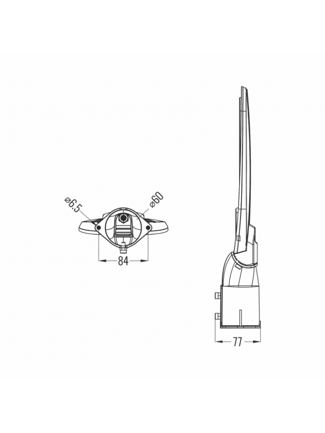 LAMPA ULICZNA PREMIUM 30W 6500K 130lm/W IP65