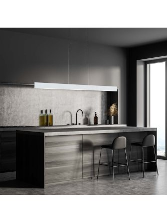 Lampa wisząca na dwóch linach nad stół designerska - LEDco.pl 2