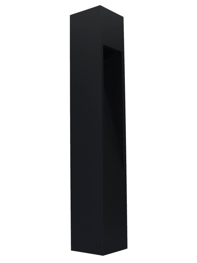 Lampa ogrodowa kwadratowa nowoczesna Modern 60cm czarna IP44 Radex - LEDco.pl