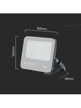 Projektor LED V-TAC CREE CHIP 50W 135lm/W czarna obudowa IP65 VT-4455 6500K 6750lm 6 lat gwarancji
