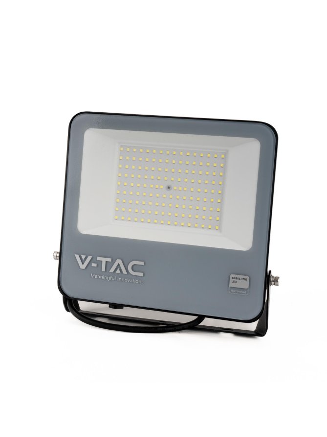 Projektor LED V-TAC CREE CHIP 100W 135lm/W czarna obudowa przewód 1m IP65 VT-44101 4000K 11480lm 6 lat gwarancji