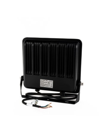 Projektor LED V-TAC CREE CHIP 100W 135lm/W czarna obudowa przewód 1m IP65 VT-44101 4000K 11480lm 6 lat gwarancji 2