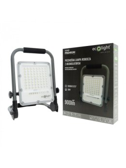 NAŚWIETLACZ ROBOCZY LED Z AKUMULATOREM 30W 5000K