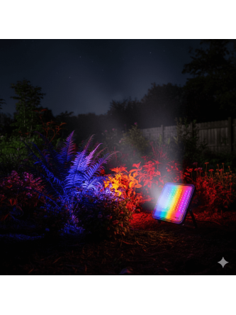 Naświetlacz RGB lampa LED kolorowa 50W + pilot EC20686 - LEDco.pl 2