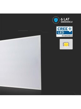 Panel LED V-TAC 36W 600x600 LED CREE CHIP zasilacz LIFUD backlight 33mm 120Lm/W VT-61036 6500K 4320lm 6 lat gwarancji