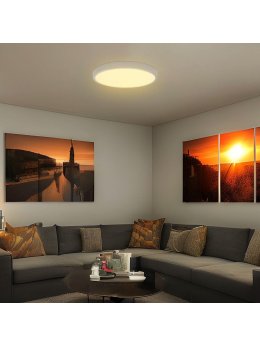 Plafon V-TAC 36W LED SAMSUNG CHIP okrągły 42cm natynkowy pilot czujnik ruchu IP44 biały VT-8630S 4000K 3820lm 5 lat gwarancji