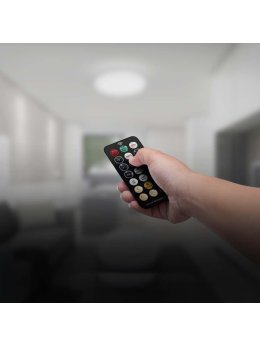 Plafon V-TAC 36W LED SAMSUNG CHIP okrągły 42cm natynkowy pilot czujnik ruchu IP44 biały VT-8630S 4000K 3820lm 5 lat gwarancji