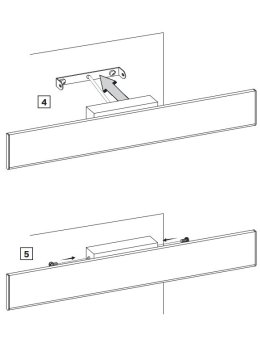 kinkiet ścienny LED prosty listwa designerski - LEDco.pl