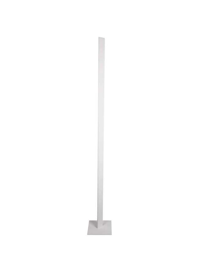 Lampa podłogowa wewnętrzna do salonu ozdobna biała - LEDco.pl