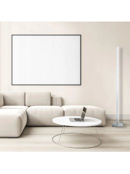 Lampa podłogowa wewnętrzna do salonu ozdobna biała - LEDco.pl