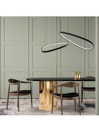 Lampa wisząca kamienie LED na linach - LEDco.pl 2
