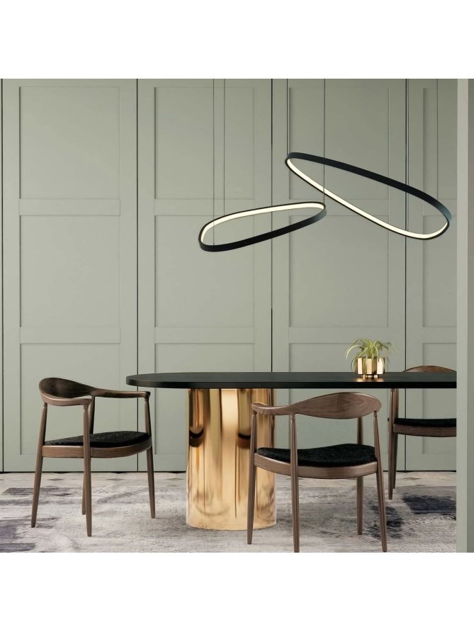 Lampa wisząca kamienie LED na linach - LEDco.pl