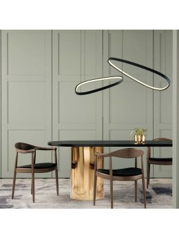 Lampa wisząca kamienie LED na linach - LEDco.pl