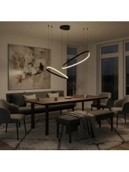 Lampa wisząca kamienie LED na linach - LEDco.pl